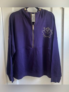 Disney Star Pullover Purple Hoodie Sweatshirt Women Size 3X Wish Movie NWT